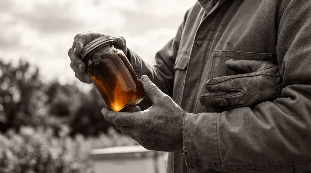 beekeeper after harvesting sourwood