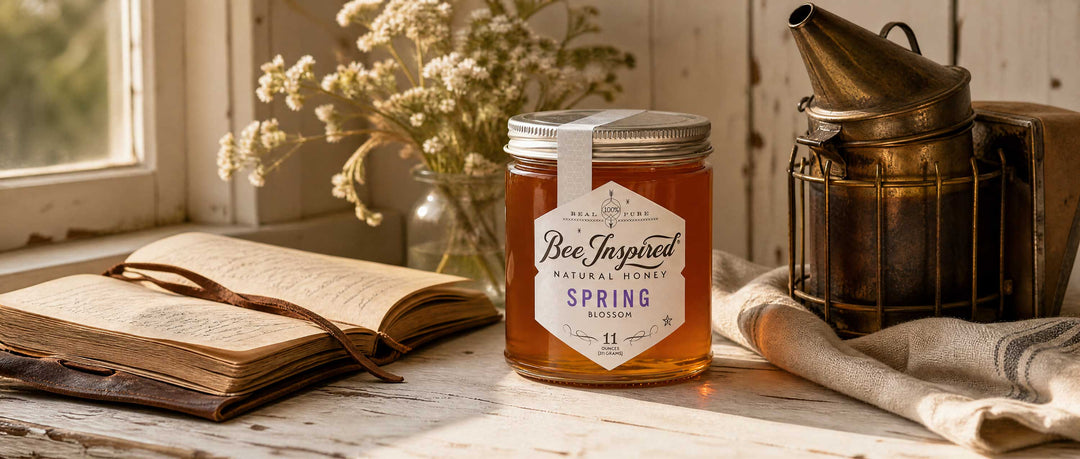 spring honey book on beekeeping and smoker