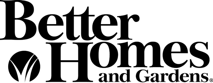 Black Better Homes and Gardens logo on white 