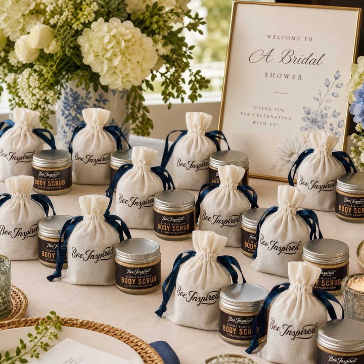 Bridal shower gift table with &
