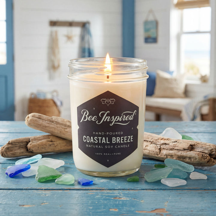 Candle labeled &
