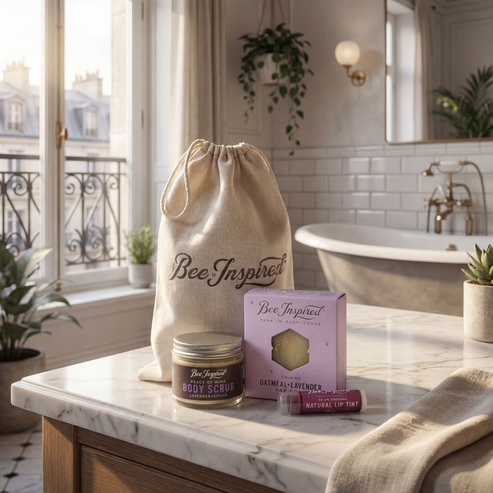 Bathroom counter with &