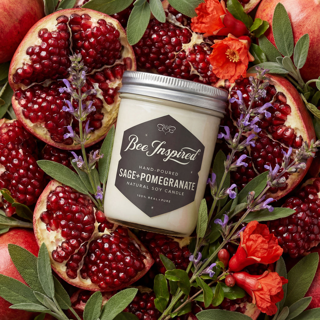 Candle labeled &